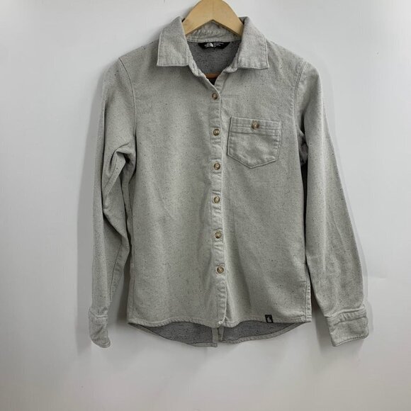 The North Face Women's Textured Cotton Button Up‎ Long Sleeve Shirt Size S - Picture 1 of 12